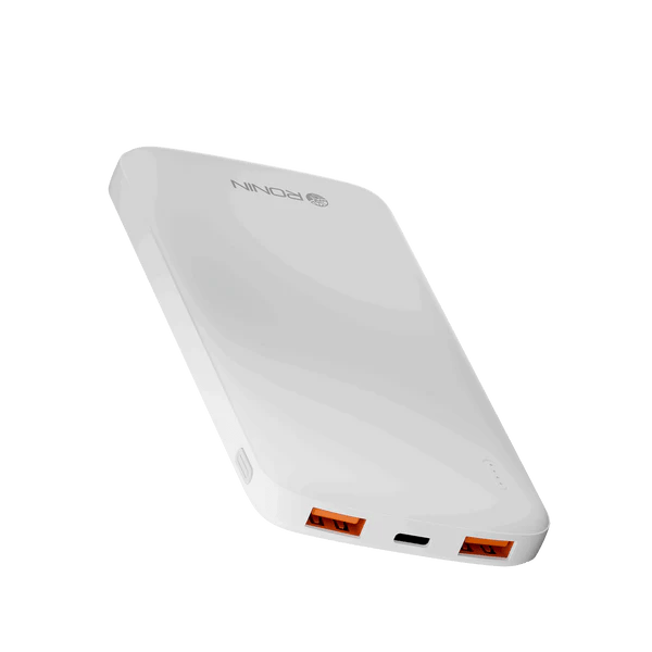 RONIN R-4010 Power Bank 10000mAh, 22.5W Fast Charging, Digital Display, USB & Type-C Output, Portable Fast Charger