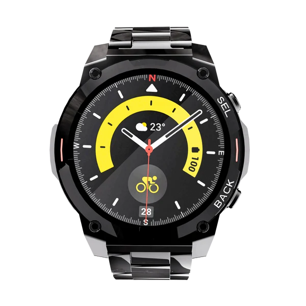 RONiN R-011 Smart Watch 1.43" AMOLED Display | Bluetooth Calling | Heart Rate & SpO2 Monitoring | IP68 | Smartwatch for Men & Women