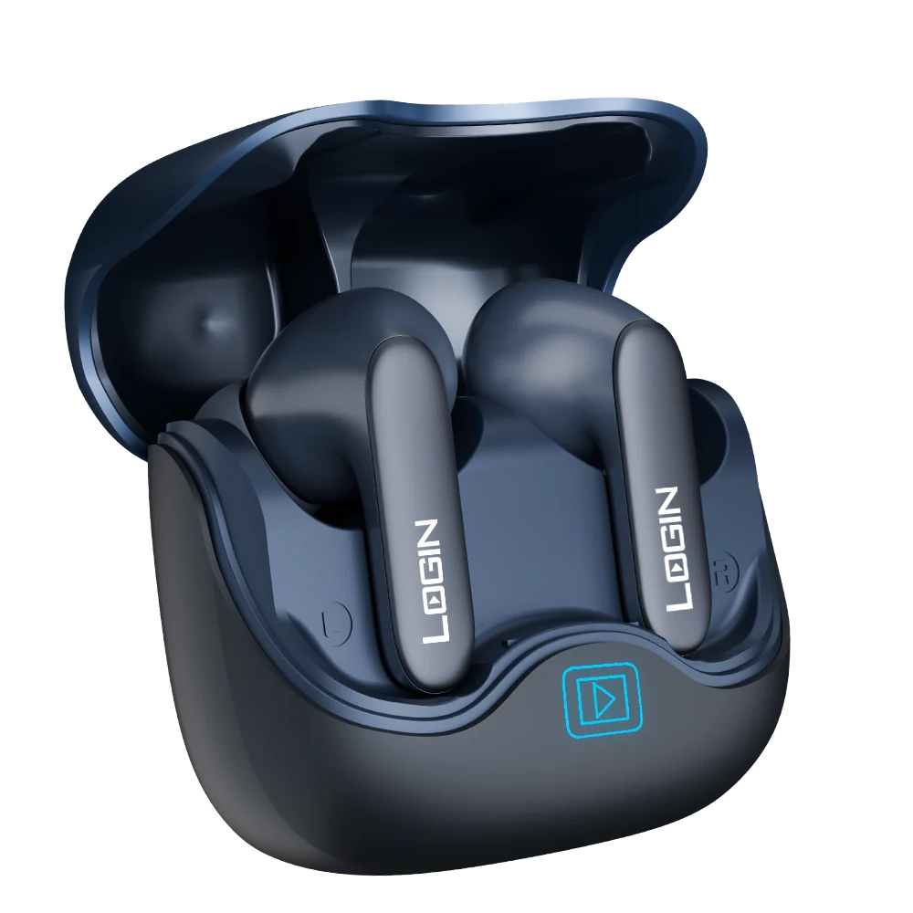 RONIN R-640 Wireless Earbuds, Bluetooth Earphones, HD Stereo Sound, Built-in Mic, Touch Control, Type-C Charging, Portable Charging Case