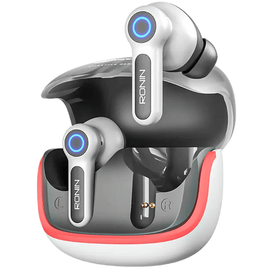 RONIN R-7015 Wireless Earbuds, Bluetooth Earphones, HD Stereo Sound, Touch Control, Built-in Mic, Type-C Charging, Portable Charging Case