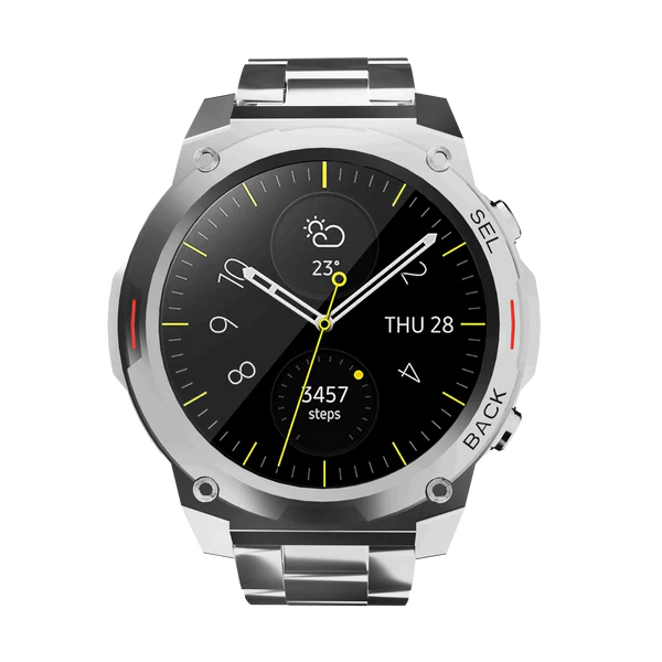 RONiN R-011 Smart Watch 1.43" AMOLED Display | Bluetooth Calling | Heart Rate & SpO2 Monitoring | IP68 | Smartwatch for Men & Women
