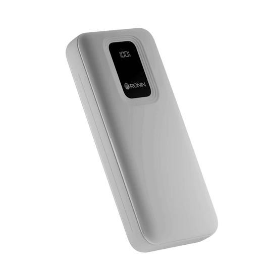 RONIN R-4020 Forge 10000mAh Power Bank, 22.5W Fast Charging, USB & Type-C Output, Digital Display, PD Fast Charging