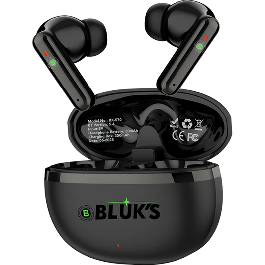 BLUX BX-570 Quad-Mic ENC + ANC Wireless Bluetooth Headset