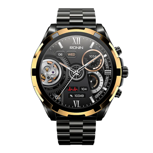 RONiN R-014 LUXE Smart Watch 1.43" AMOLED Display | Bluetooth Calling | Heart Rate & SpO2 Monitoring | Premium Design | Smartwatch