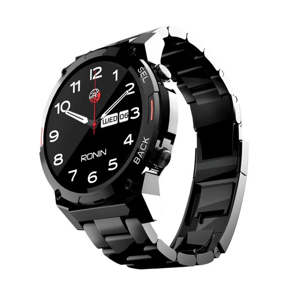 RONiN R-011 Smart Watch 1.43" AMOLED Display | Bluetooth Calling | Heart Rate & SpO2 Monitoring | IP68 | Smartwatch for Men & Women