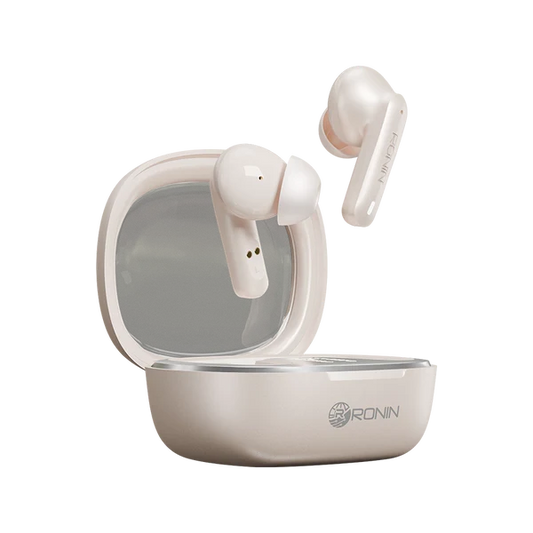 RONIN R-540 Wireless Earbuds, Bluetooth Earphones, HD Stereo Sound, Built-in Mic, Touch Control, Type-C Charging, Portable Charging Case