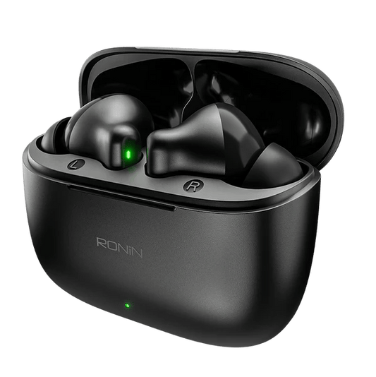 RONiN R-740 VIVID Wireless Earbuds | 13mm Heavy Bass | Bluetooth 5.3 | 25H Total Playtime | Touch Control | IPX4
